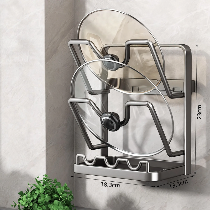 Topfdeckel- und Kochlöffelständer, Wand- und Tischversion