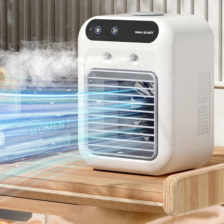 Tragbarer Tisch-Kühlventilator mit Sprühfunktion