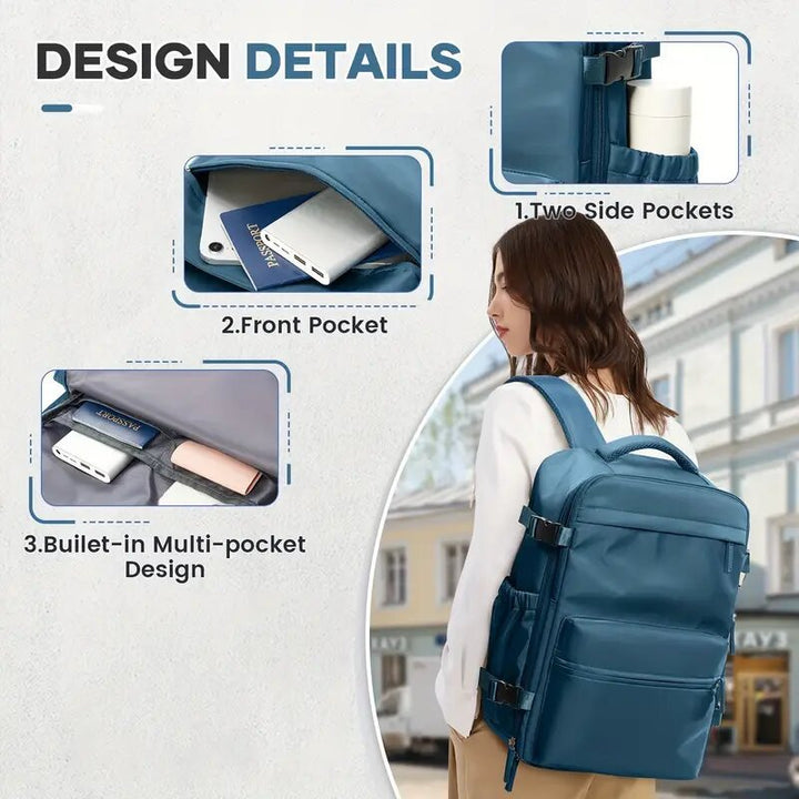 Vakuum-Rucksack, 36–55 L, Oxford-Gewebe, wasserdicht