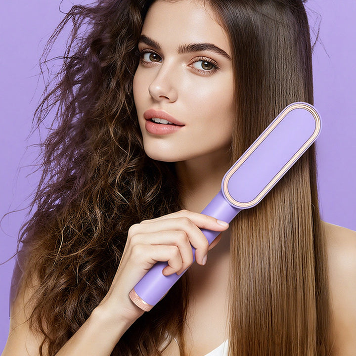Digitale Haarglätterbürste mit Keramik, 5 Temperaturstufen