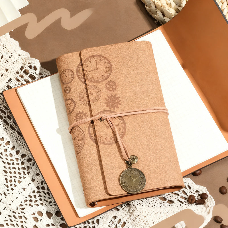 Notizbuch A6, Kunstleder, 80g Papier