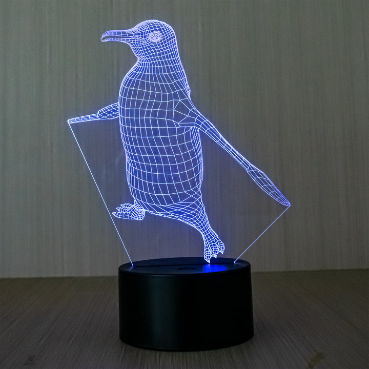 LED-Nachtlicht Pinguin mit Farbwechsel und Touchsteuerung