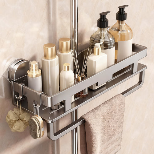 Duschablage mit Saugnapf oder Wandmontage