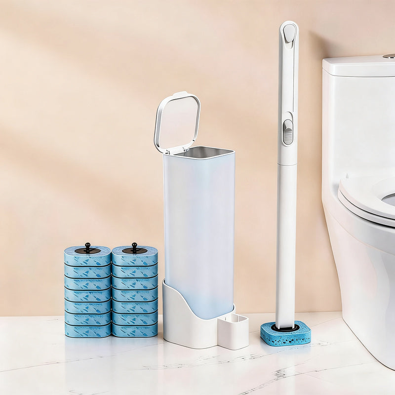 Toilettenbürste mit austauschbaren Köpfen