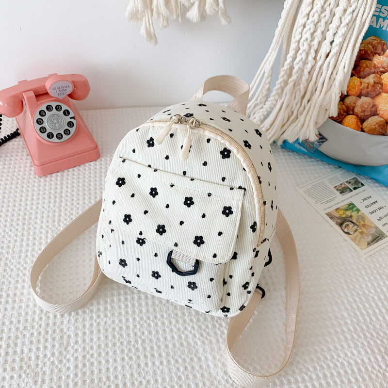 Kleiner Rucksack aus Baumwolle, abriebfest