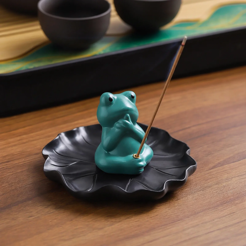 Frosch-Räucherstäbchenhalter, niedlich