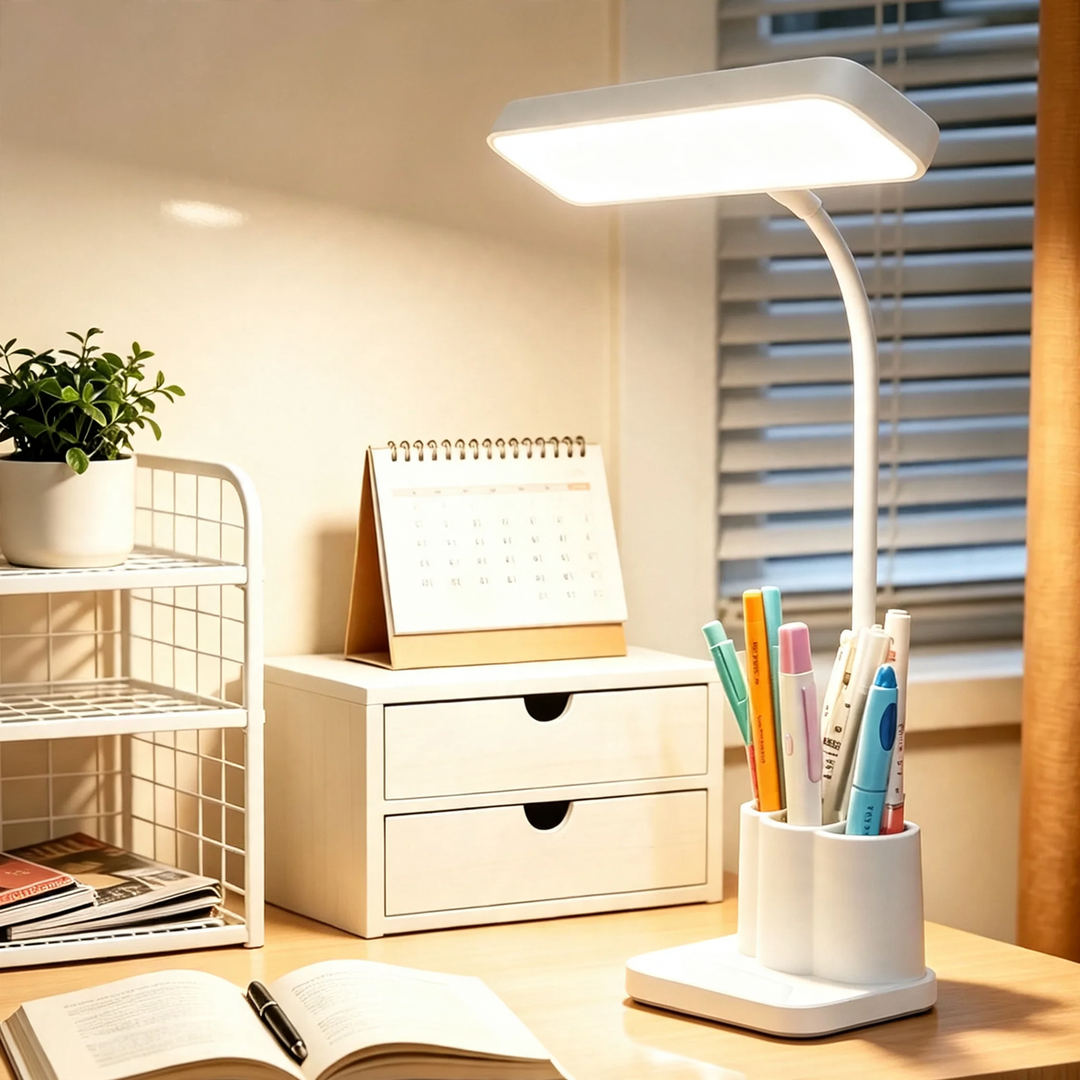 LED-Schreibtischlampe mit Farbtemperaturwahl