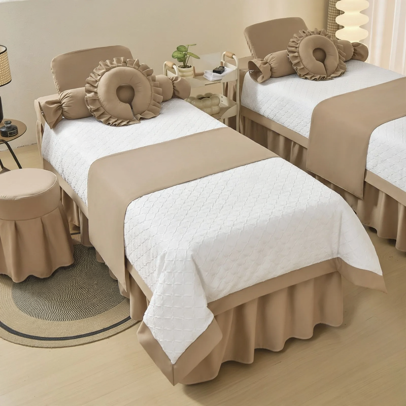 Luxus-Bettwäsche-Set für Spa und Kosmetik