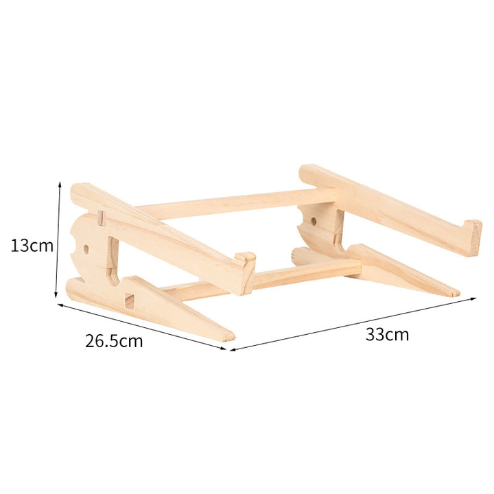 Holz-Laptop-Ständer mit Schreibtisch-Organizer