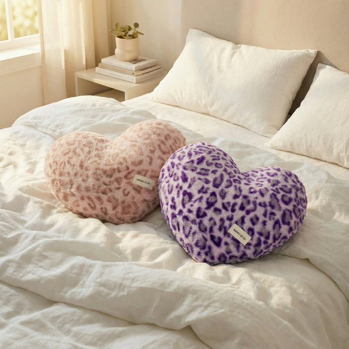 Kuschelkissen mit Leopardenmuster, 40×35 cm