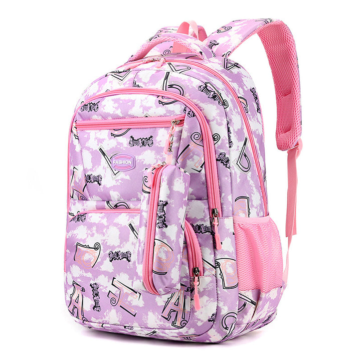 Rucksack, 36–55 L, Streifenmuster, bis 16 Zoll
