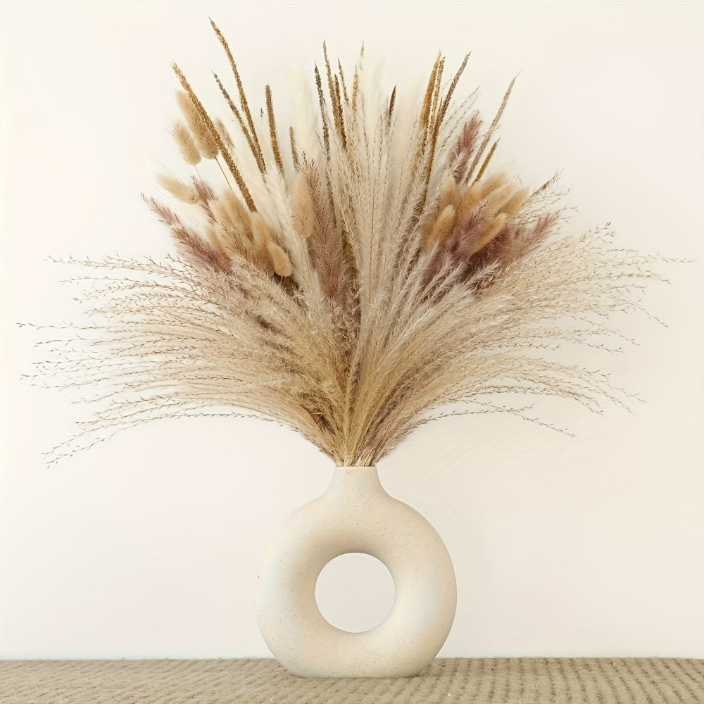 Trockenblumenbund, Pampas und Naturmaterialien