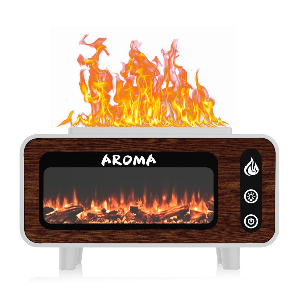 Kamin-Aromatherapie-Diffuser mit LED-Flammeneffekt, Modell LA-0646
