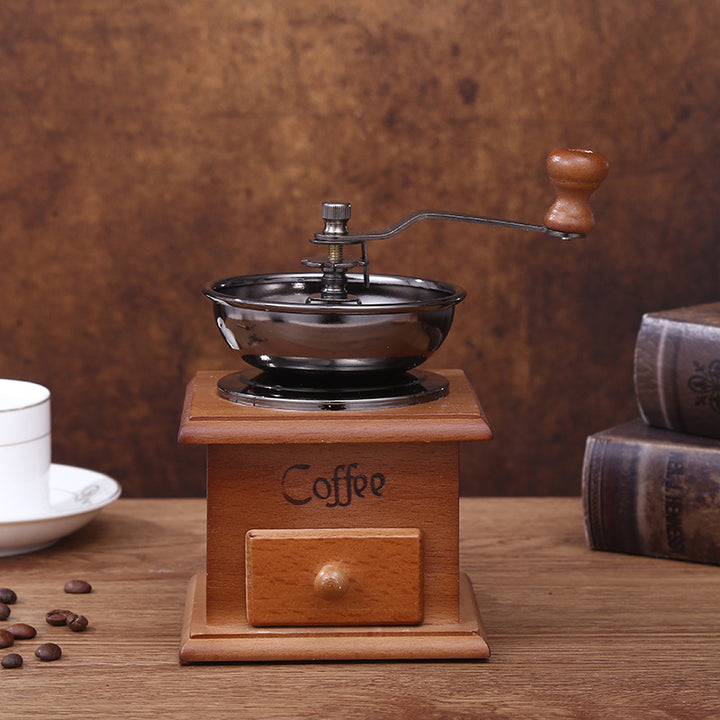 Handkurbel-Kaffeemühle im Retro-Stil