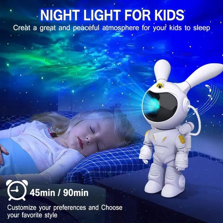 Astronauten-Projektionsleuchte mit Sternenhimmel