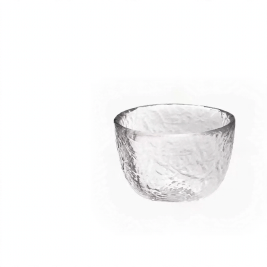 Glastassen, ca. 200 ml, mit Wellenmuster