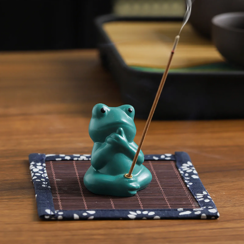 Frosch-Räucherstäbchenhalter, niedlich