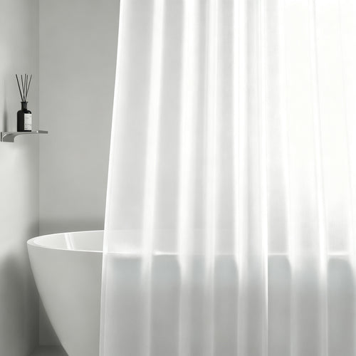 Duschvorhang, PEVA, transparent, 80–120 cm