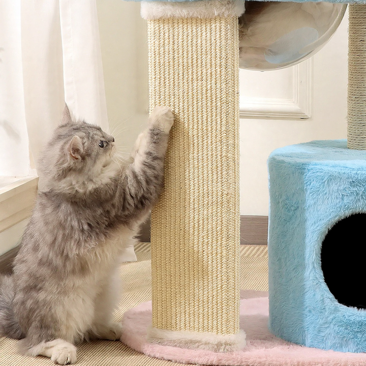 Katzen-Kletterbaum mit Kratzbrett und Höhle