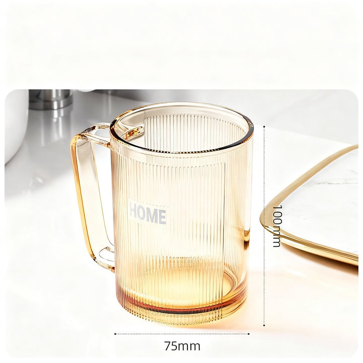 Zahnputzbecher mit Griff, Kunststoff, 51–100 ml