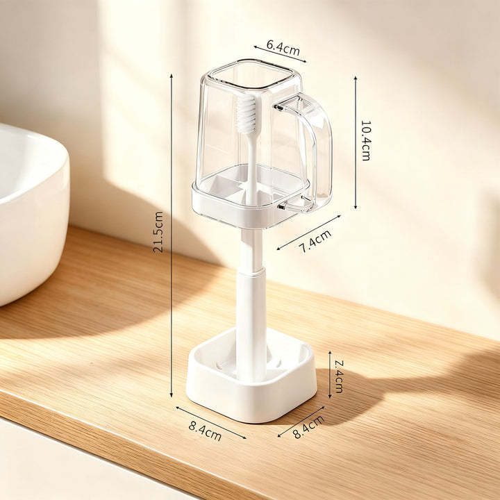 Zahnputzbecher mit verstellbarer Höhe, modernes Design