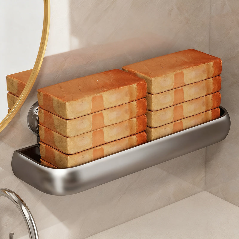 Badezimmer-Regal mit Saugnapf, höhenverstellbar