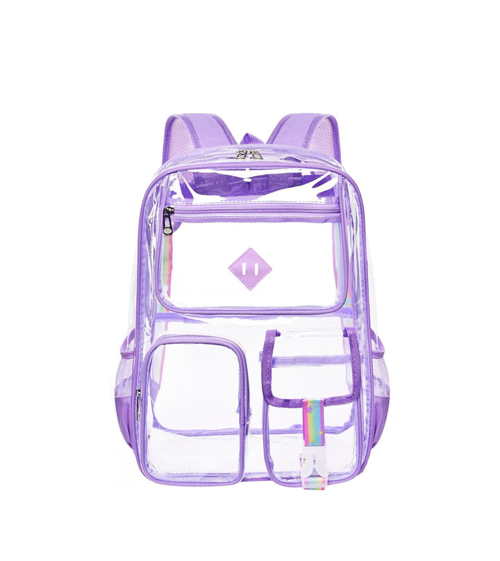 Rucksack aus Nylon, transparent, bis 15 Zoll, strapazierfähig