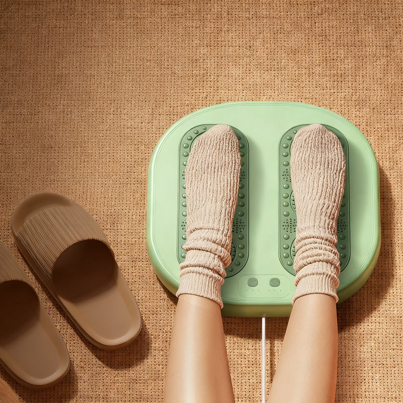 Elektrische Fußwärmematte mit Massage