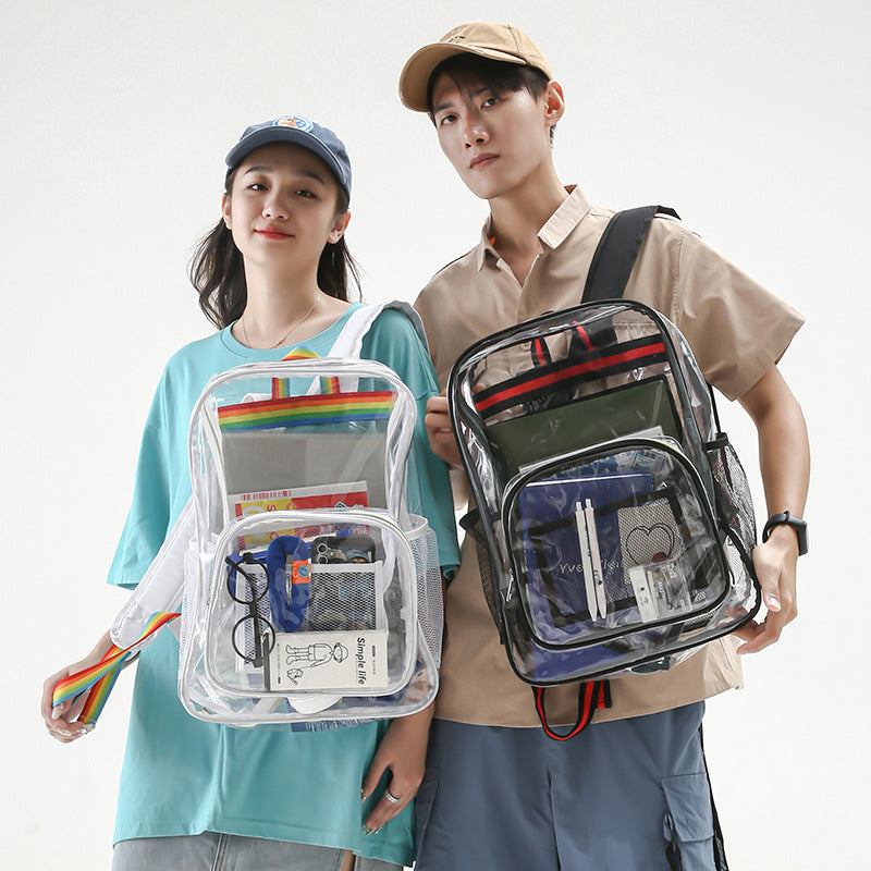 Transparenter Rucksack, PVC, wasserdicht