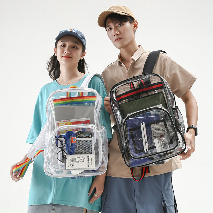 Transparenter Rucksack, PVC, wasserdicht