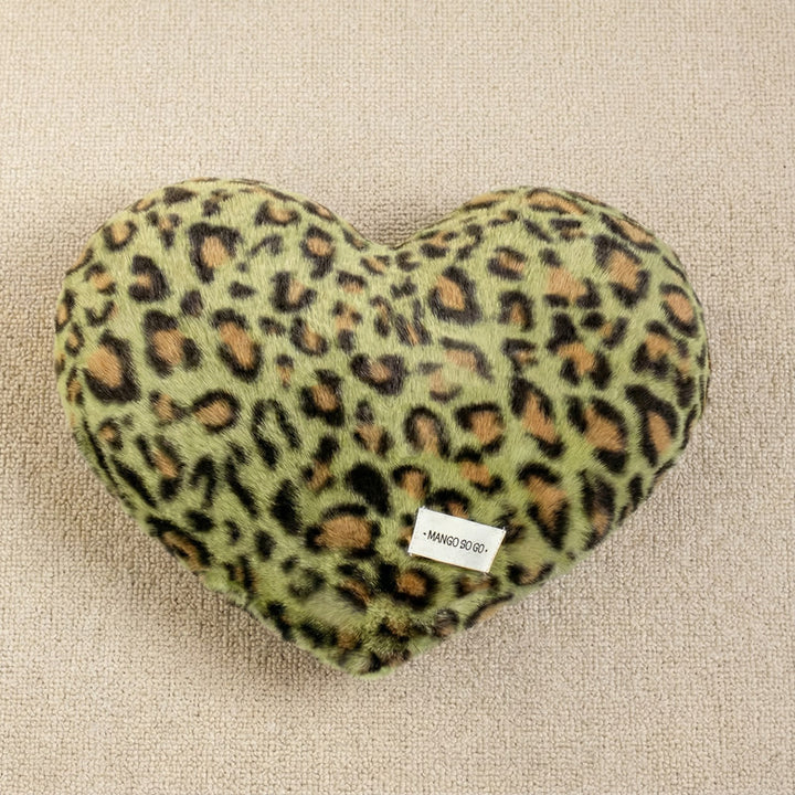 Kuschelkissen mit Leopardenmuster, 40×35 cm