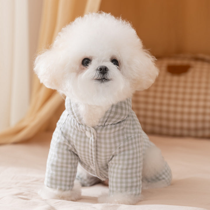 Hundejacke mit vier Beinen, Baumwolle, gepolstert