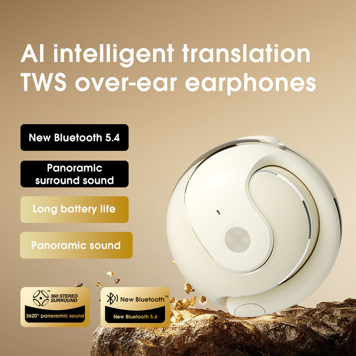 Offene Bluetooth-Ohrhörer mit KI-Übersetzung, nicht im Ohr