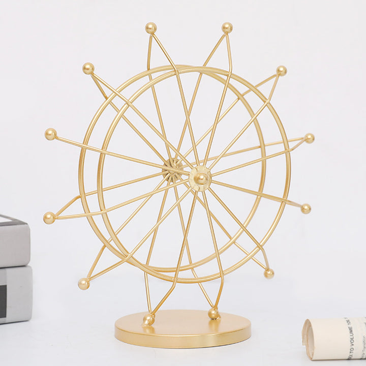 Drehbares Riesenrad-Modell, Eisen, europäischer Stil