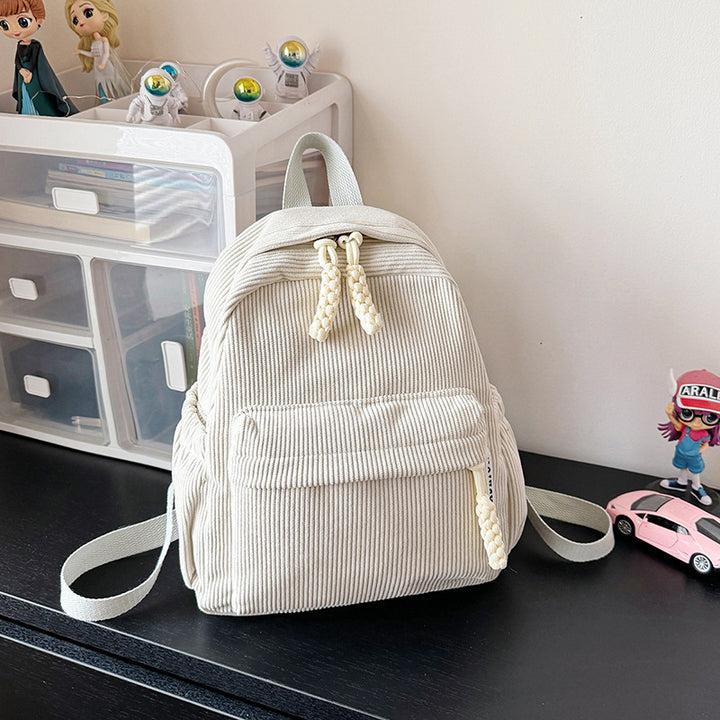 Großer PU-Rucksack, leicht, einfarbig