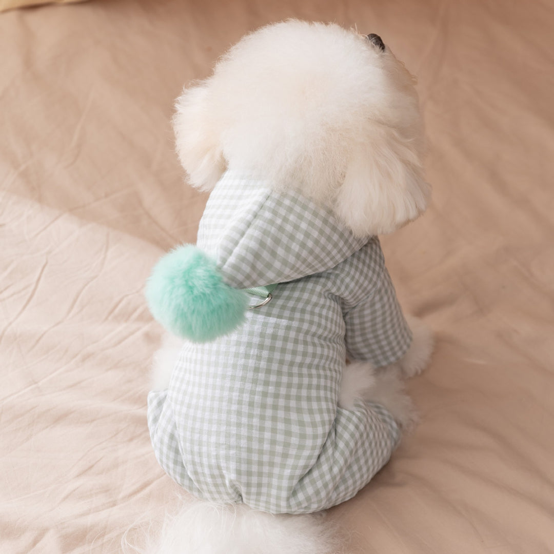 Hundejacke mit vier Beinen, Baumwolle, gepolstert