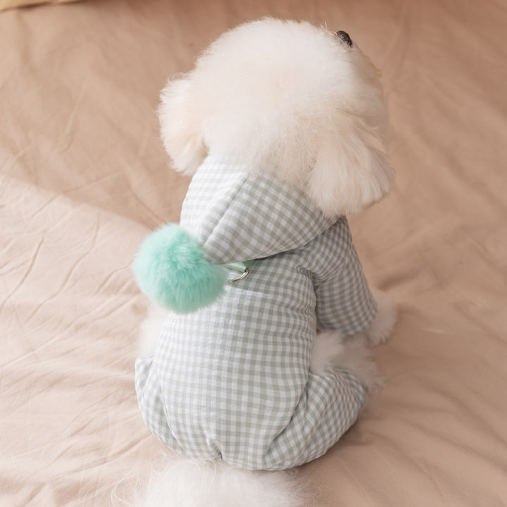 Hundejacke mit vier Beinen, Baumwolle, gepolstert