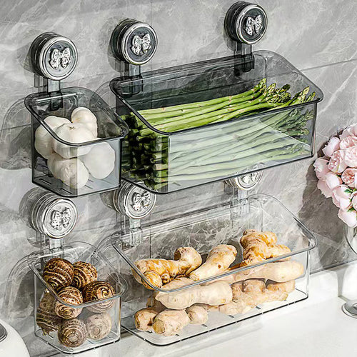 Wandmontierte Aufbewahrungsbox mit Saugnapf