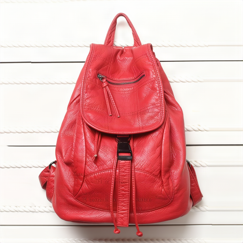 Doppelschultiger Rucksack aus PU-Material