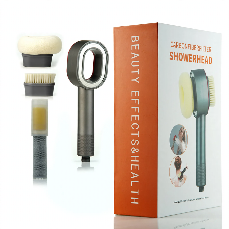 3-in-1 Duschkopf mit Massagefunktion, Kunststoff
