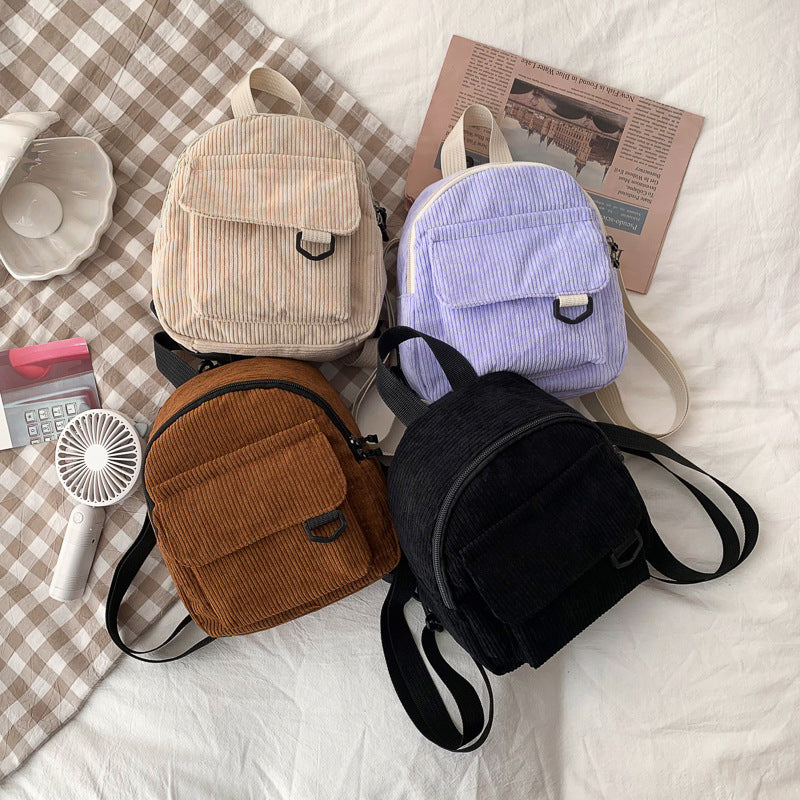 Minirucksack, Cord, robust und diebstahlsicher