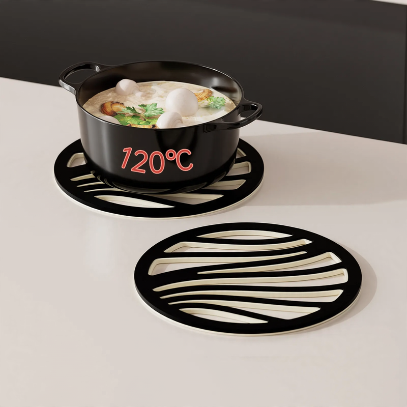 Hitzebeständige Untersetzer, PP, rund und eckig