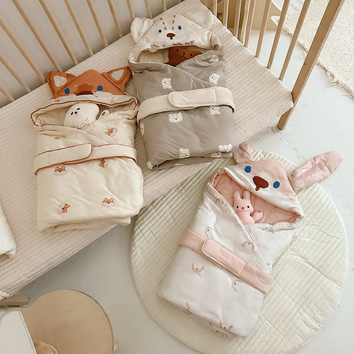 Babywickeltuch aus Baumwollstoff, 90×90 cm