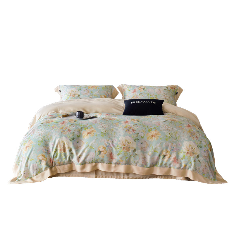 Bettwäsche-Set aus Lyocell mit Blumenmuster