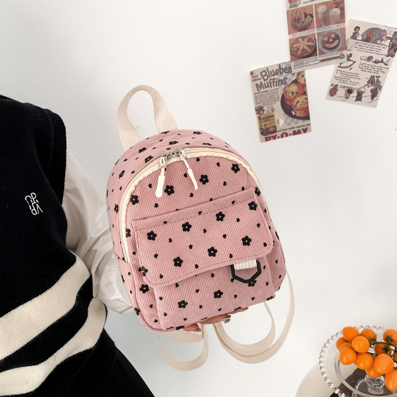 Kleiner Rucksack aus Baumwolle, abriebfest