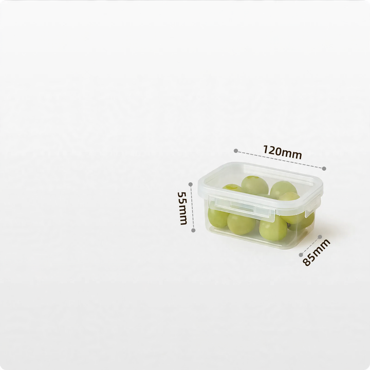 Frischhalteboxen aus Kunststoff, 200–900 ml