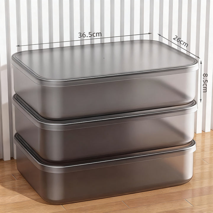 Transparente Aufbewahrungsbox aus Kunststoff