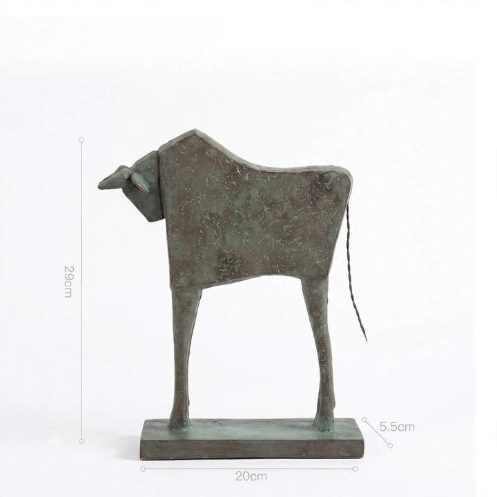 Tierskulptur aus Harz, Pferd oder Rind