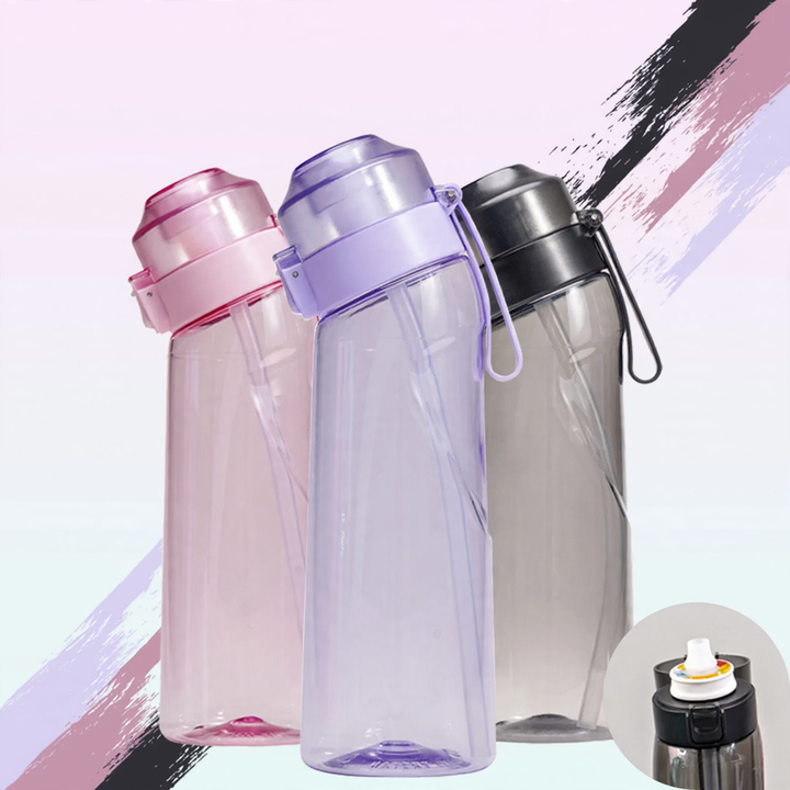 Trinkbecher 650 ml mit Strohhalm und Sprungdeckel