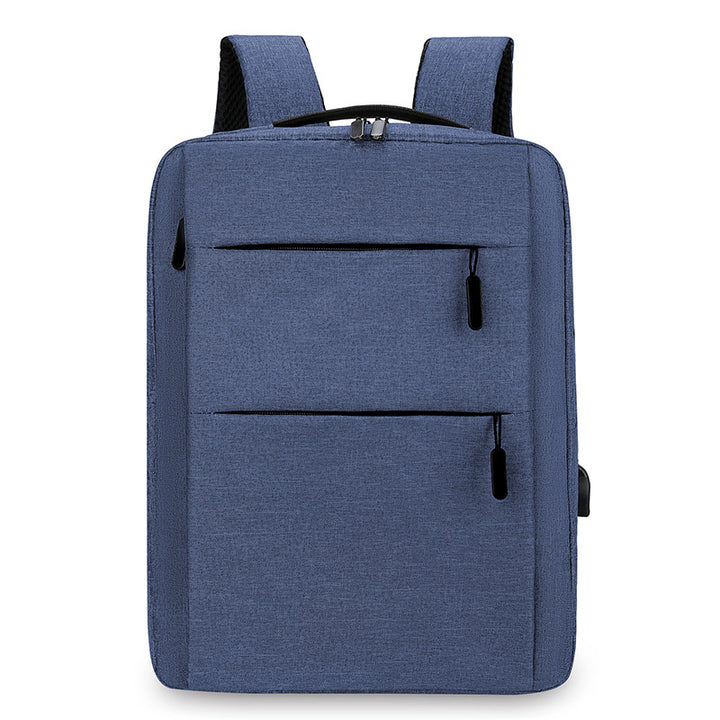 Erweiterbare Canvas-Rucksack mit USB, bis 20 L, 16 Zoll